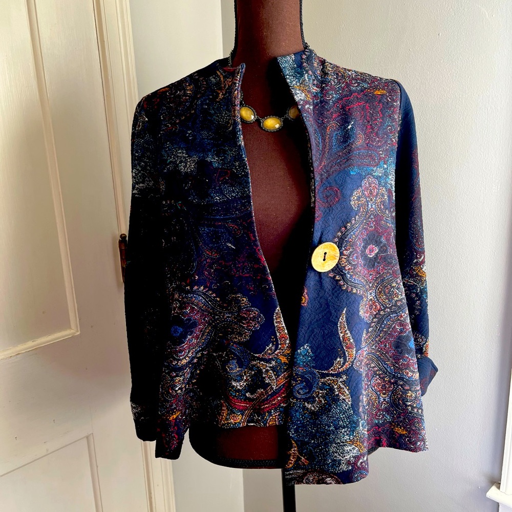 Joseph Ribkoff  one button assymetrical blazer